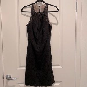 Watters & Watters Black Lace Bridesmaid Dress
